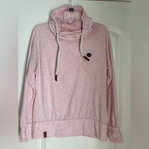 Naketano hoodie large pink lightweight sweatshirt. Great condition